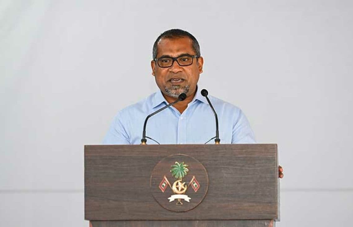 ހާރިޖީ ވަޒީރު ޑރ. އަބްދުالله ހަލީލް. / ފޮޓޯ: ރައީސް އޮފީސް