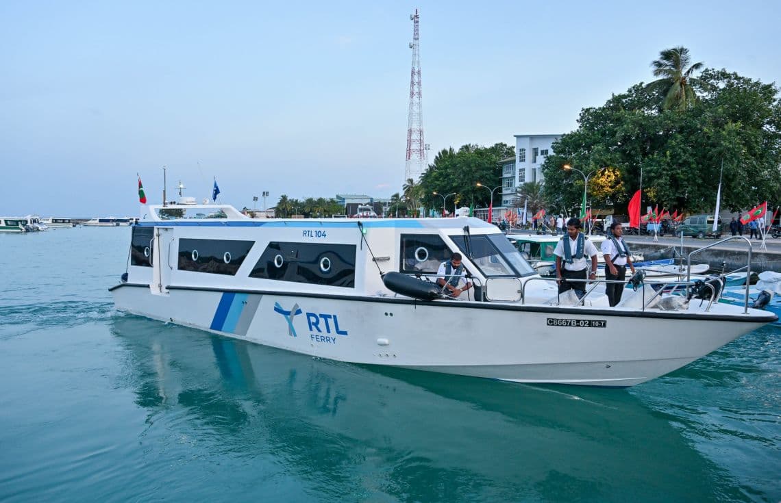 ބ. އަތޮޅުގައި އާރުޓީއެލް ފެރީގެ ހިދުމަތް ފެށުން--- ފޮޓޯ: ރައީސް އޮފީސް