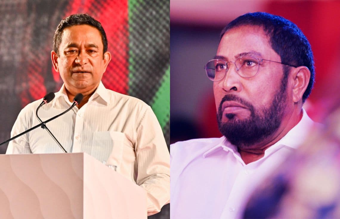 ޤާސިމް އިބްރާހީމް (ކ)، ޔާމީން އަބްދުލް ޤައްޔޫމް (ވ).