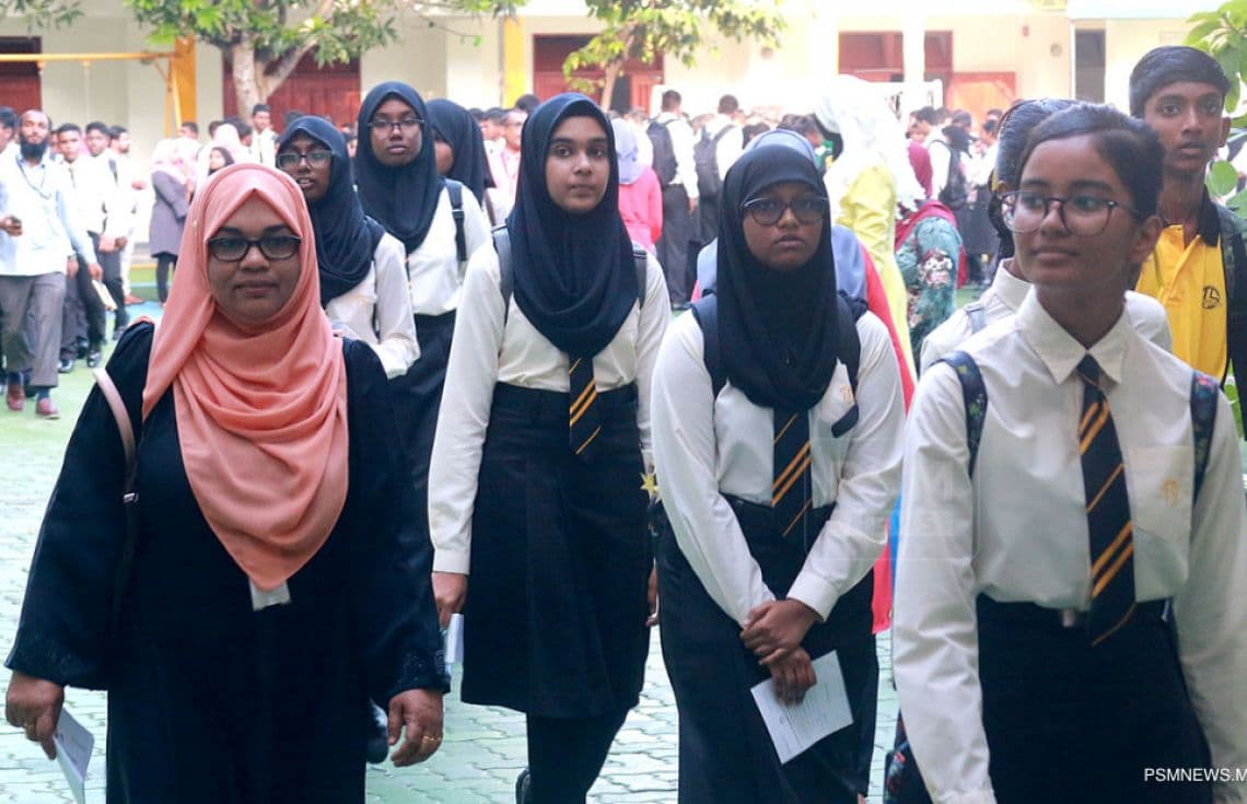 ސްކޫލް ދަރިވަރުންތަކެއް.--ފޮޓޯ:ޕީއެސްއެމް
