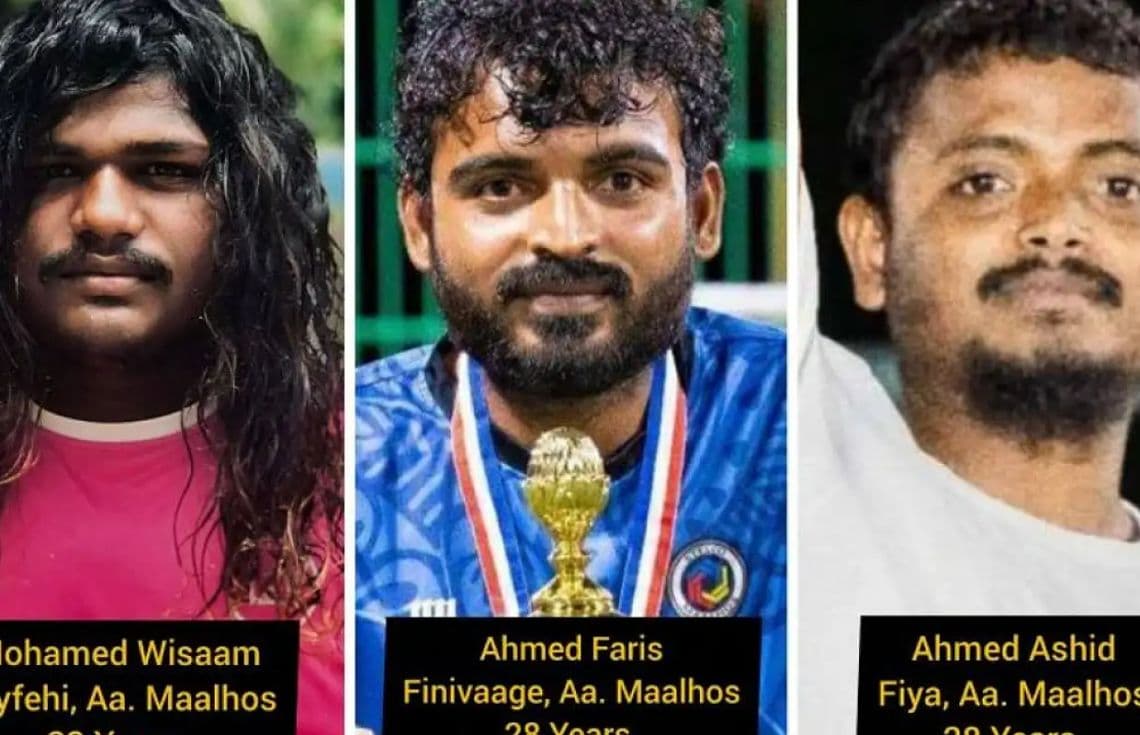 އަބްދުއްރަހްމާންގެ މަރާ ގުޅިގެން ހައްޔަރުކުރި ތިން މީހުން: ފޮޓޯ/ އިންޓަނެޓް---