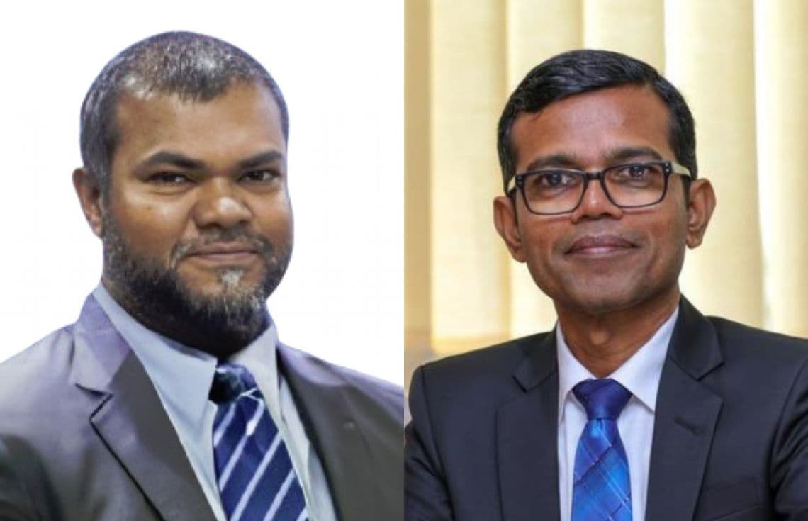 ސްޓެލްކޯގެ އެމްޑީކަމުން ވަކިކުރި ފަހުމީ (ކ) އަދި އަލަށް އެ މަގާމަށް އައްޔަންކުރި ޝަމާހް (ވ).