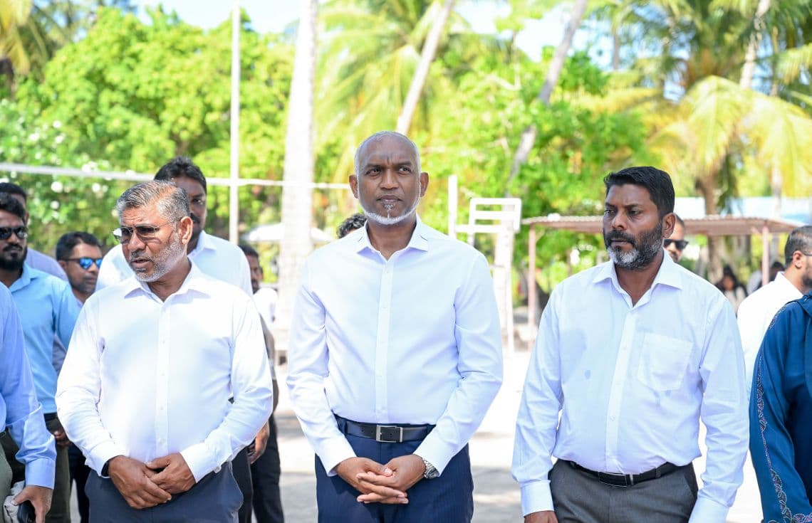 ދަރަނބޫދޫ ފިޓްނެސް ސެންޓަރުގެ ބިންގާ އެޅުމުގެ ރަސްމިއްޔާތުގެ ތެރެއިން: ފޮޓޯ/ ރައީސް އޮފީސް---