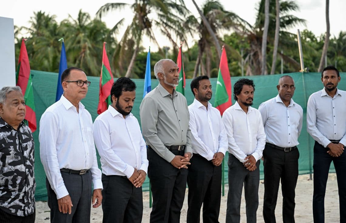 މުލަކު ބަނދަރު ހެދުމުގެ އަމަލީ މަސައްކަތް ފަށްޓަވަނީ.—ފޮޓޯ: ރައީސް އޮފީސް