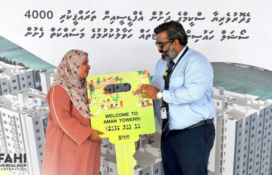 4000 ހައުސިން ޔުނިޓު ރަސްމީކޮށް ހަވާލުކުރަން ފެށުން/ ފޮޓޯ: ފަހި ދިރިއުޅުން ކޯޕަރޭޝަން