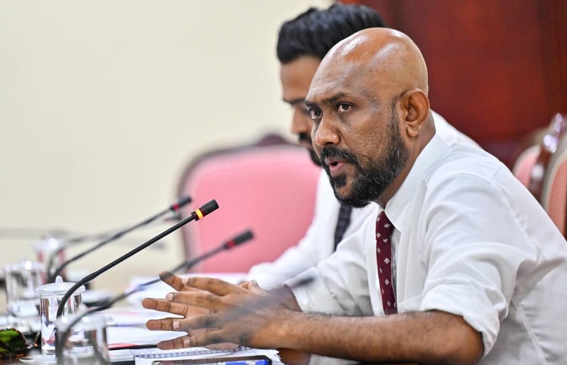 އޭސީސީގެ ރައީސް އާދަމް ޝާމިލް.---ފޮޓޯ: މިހާރު