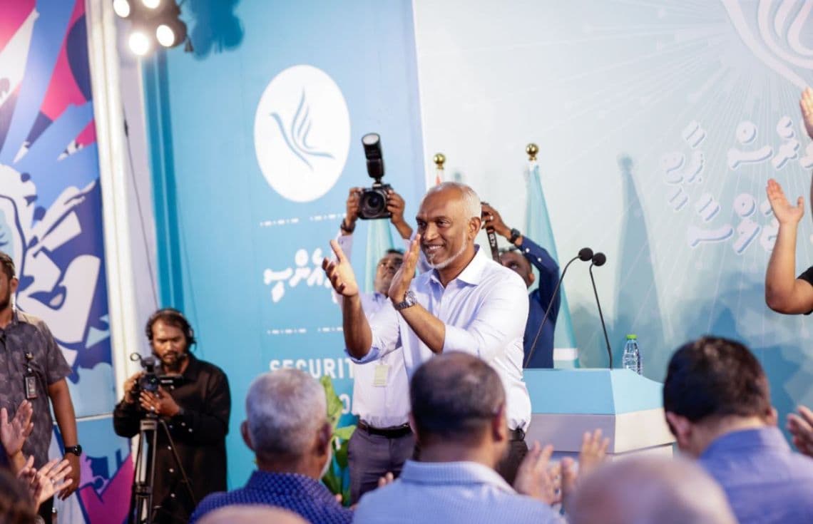 ރައީސް ޑރ. މުއިއްޒު، ޕީއެންސީ ހަރުގެ ޖަލްސާގައި.