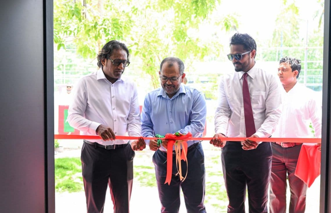 ދިގު ރަށުގެ ސިއްހީ މަރުކަޒުގައި އަލަށް އިމާރާތްކުރި އޮފީސް އިމާރާތް ހުޅުވުން-- ފޮޓޯ: ރައީސް އޮފީސް