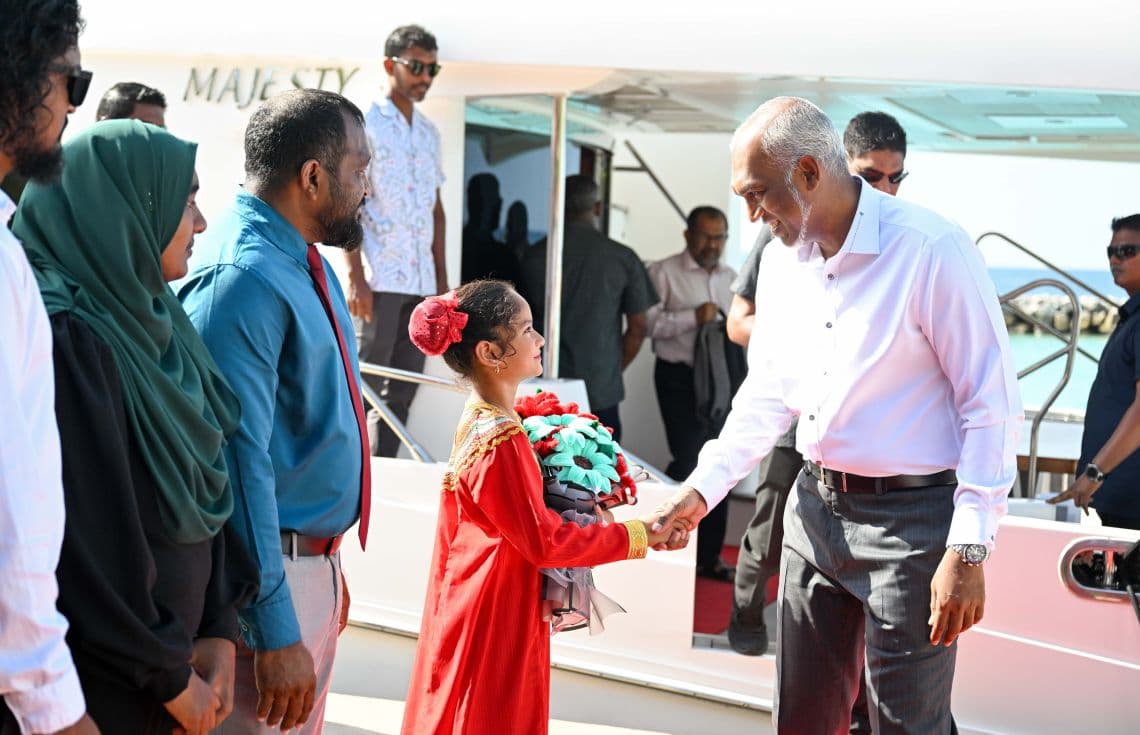 ރައީސް ކުނބުރުދޫއަށް ކުރެއްވި ދަތުރުފުޅުގެ ތެރެއިން.---ފޮޓޯ: ރައީސް އޮފީސް