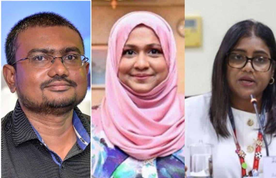 މީޑިއާ ކޮމިޝަނަށް އައްޔަންކުރަން މަޖިލީހުން ފާސްކުރި ސަރާހަތު (ކ) ސޮފާ (މ) އަދި ޝަރާހަތު (ވ)---