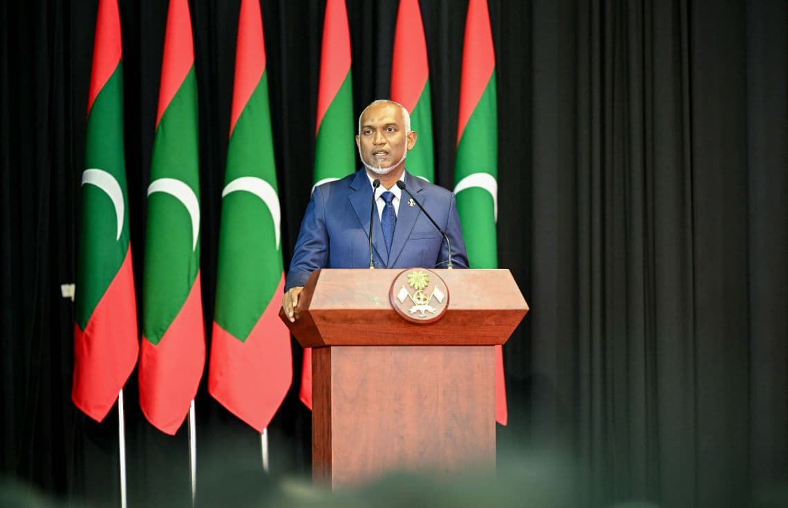 ނަސްރުގެ ދުވަހުގެ ރަސްމީ ޖަލްސާގައި ރައީސް ޑރ. މުއިއްޒު ވާހަކަދައްްކަވަނީ---ފޮޓޯ:ރައީސް އޮފީސް