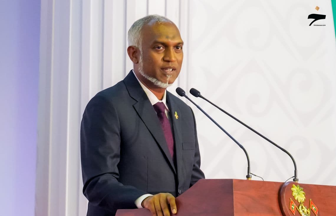 ޖުމްހޫރީ ދުވަހުގެ ޖަލްސާގައި ރައީސް ވާހަކަފުޅު ދައްކަވަނީ---ފޮޓޯ: ޚުލާސާ