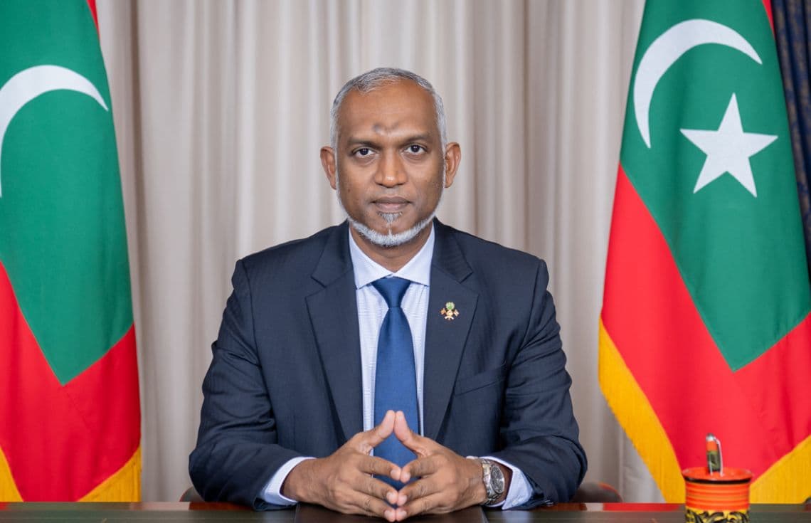 ރައީސް މުއިއްޒު. އެމަނިކުފާނު މި ބިލު ތަސްދީގުކުރެއްވުމާއެކު މި ބިލު މިހާރު ވަނީ ގާނޫނަކަށްވެ އަމަލުކުރަން ފަށައިފަ--- ފޮޓޯ: ރައީސް އޮފީސް