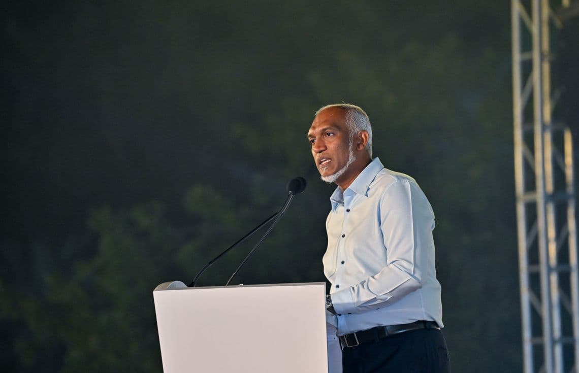 ރައީސް މުއިއްޒު. ބޯހިޔާވަހިކަމަށް ކުރިމަތިލުމުގެ ފުރުސަތު އެއްވެސް ތަފާތުކުރުމެއްނެތި ހުރިހާ ރައްޔިތުންނަށްވެސް ފަހިކޮށްދޭނެ ކަމަށް އެމަނިކުފާނު ވިދާޅުވި--- ފޮޓޯ: ރައީސް އޮފީސް