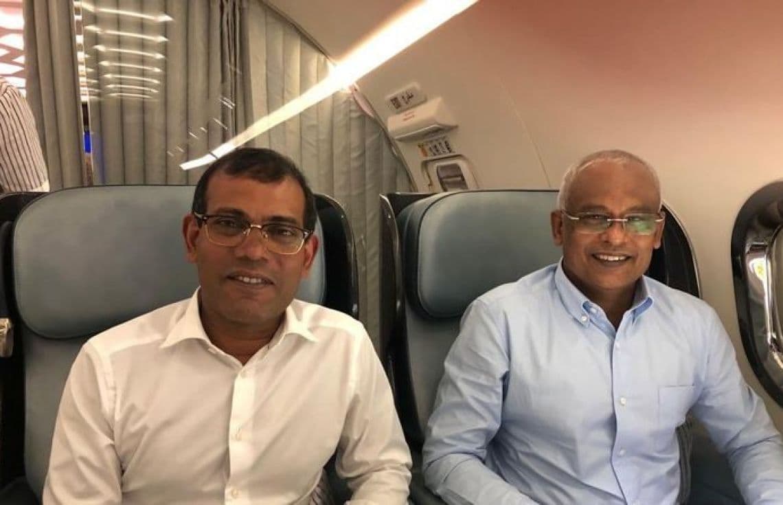 ރައީސް ސޯލިހު އަދި ރައީސް ނަޝީދު---ފޮޓޯ: ސޯޝަލް މީޑިއާ