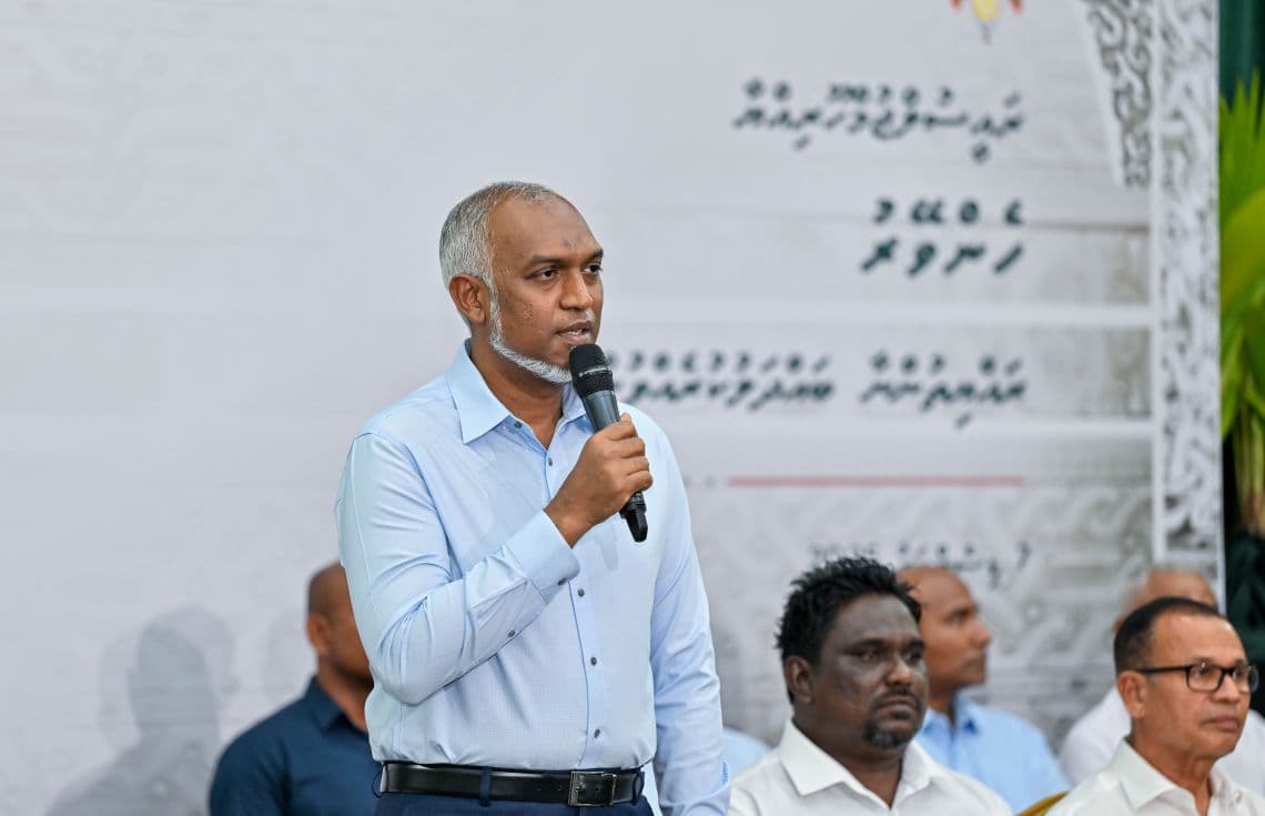 ރައީސުލްޖުމްހޫރިއްޔާ ހެންވޭރުގައި ދިރިއުޅުއްވާ ފަރާތްތަކާ ބައްދަލުކުރައްވާ ވާހަކފުޅު ދައްކަވަނީ---ފޮޓޯ: ރައީސް އޮފީސް