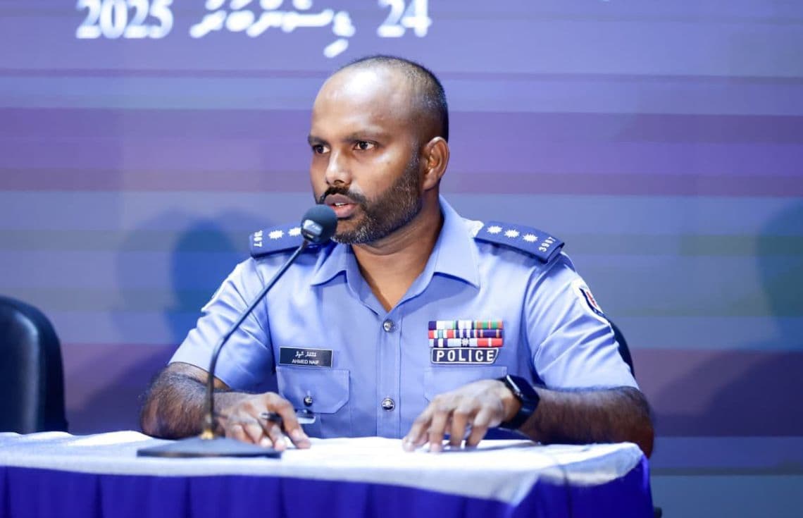 ޗީފް އިންސްޕެކްޓާ އޮފް ޕޮލިސް، ހެޑް އޮފް ޑްރަގް އެންޑް ސަބްސްޓެންސް ކޮންޓްރޯލް އަހުމަދު ނާއިފް--- ފޮޓޯ: ދިވެހި ފުލުހުންގެ ހިދުމަތް