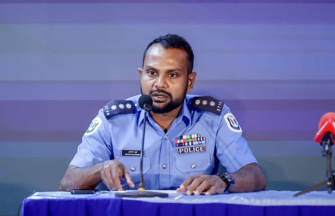 ޑްރަގް އެންފޯސްމަންޓުގެ ކައުންޓާ ނާކޮޓިކްސް އޮޕަރޭޝަންސްއާ ހަވާލުވެ ހުންނެވި ޗީފް އިންސްޕެކްޓާ އޮފް ޕޮލިސް ފާތިހު މުހައްމަދު--- ފޮޓޯ: ދިވެހި ފުލުހުންގެ ހިދުމަތް