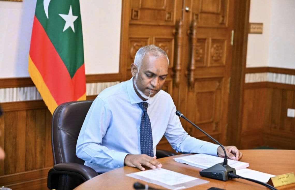 ރައީސް ޑރ.މުއިއްޒު. އެމަނިކުފާނު ވިދާޅުވީ އިސްލާމީ އަގީދާ މަގު ދައްކަނީ ގައުމީ ކޮންމެ ކަމެއްގައިވެސް އެންމެން އެއްބައިވެ، އެކަކު އަނެކަކަށް ހެޔޮ ފޯރުވަން ކަމަށް--- ފޮޓޯ: ރައީސް އޮފީސް