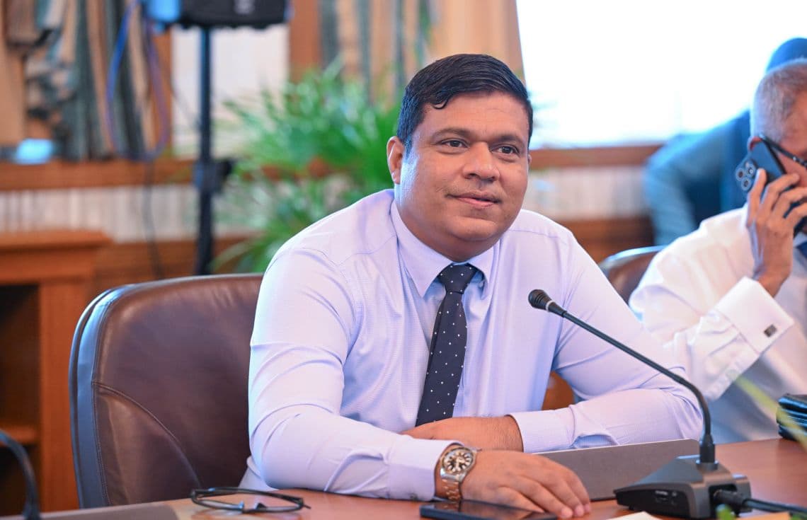 ޓްރާންސްޕޯޓް މިނިސްޓަރު މުހައްމަދު އަމީން--- ފޮޓޯ: ޚުލާސާ