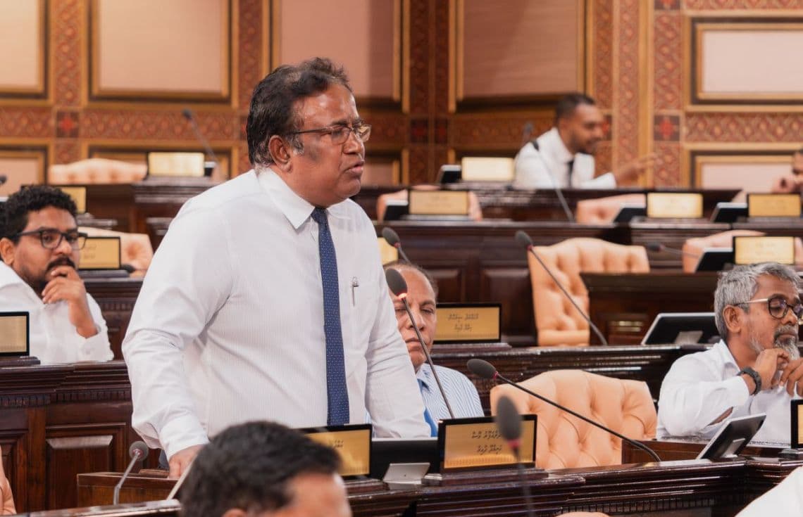އެމްޑީޕީގެ ވަގުތީ ޗެއާޕާސަން އަދި ހަނިމާދޫ ދާއިރާގެ މެމްބަރު އަބްދުލްގަފޫރު މޫސާ--- ފޮޓޯ: ރައްޔިތުންގެ މަޖިލިސް
