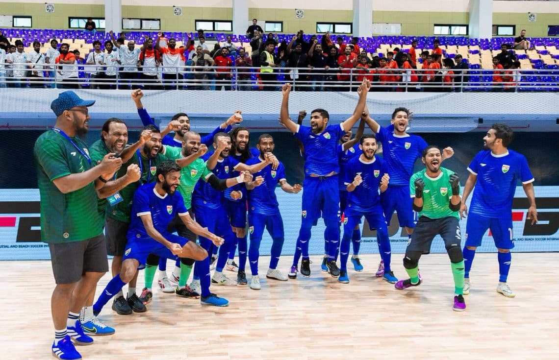 ގައުމީ ފުޓްސަލް ޓީމް. / ފޮޓޯ: ސާފް