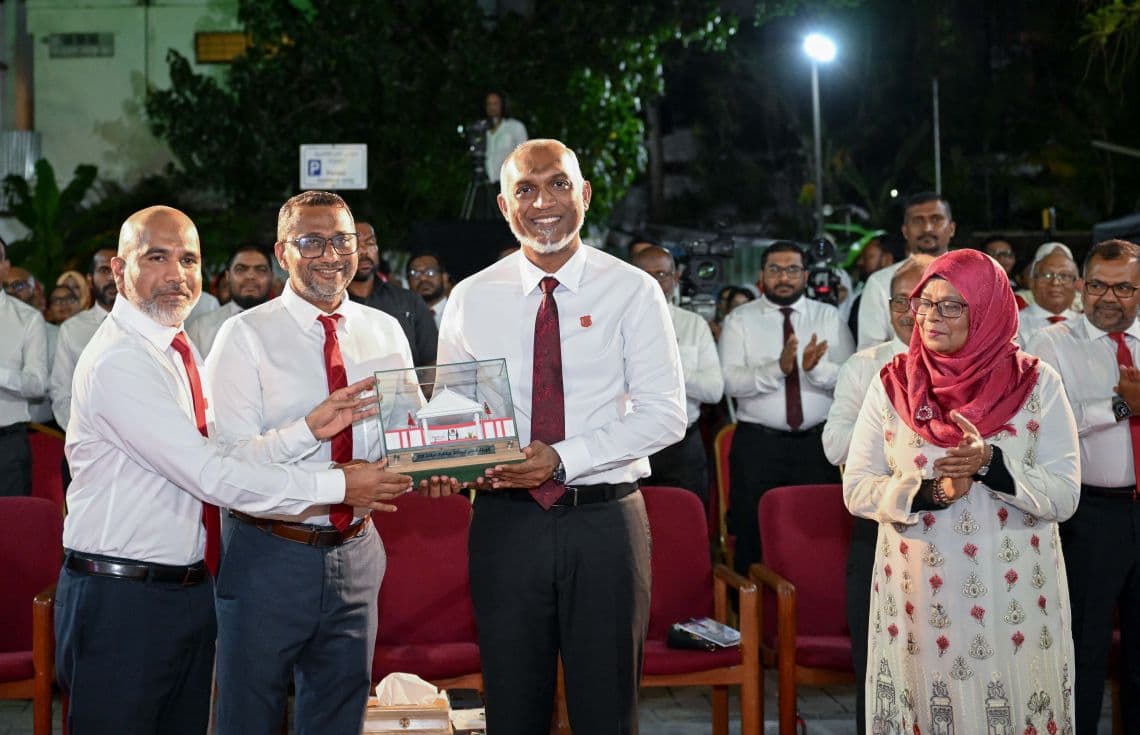 މަޖީދިއްޔާ ސްކޫލުގެ "ސައްތަވީ ބިނާ" އިފްތިތާހު ކުރުން/ ފޮޓޯ: ރައީސް އޮފީސް