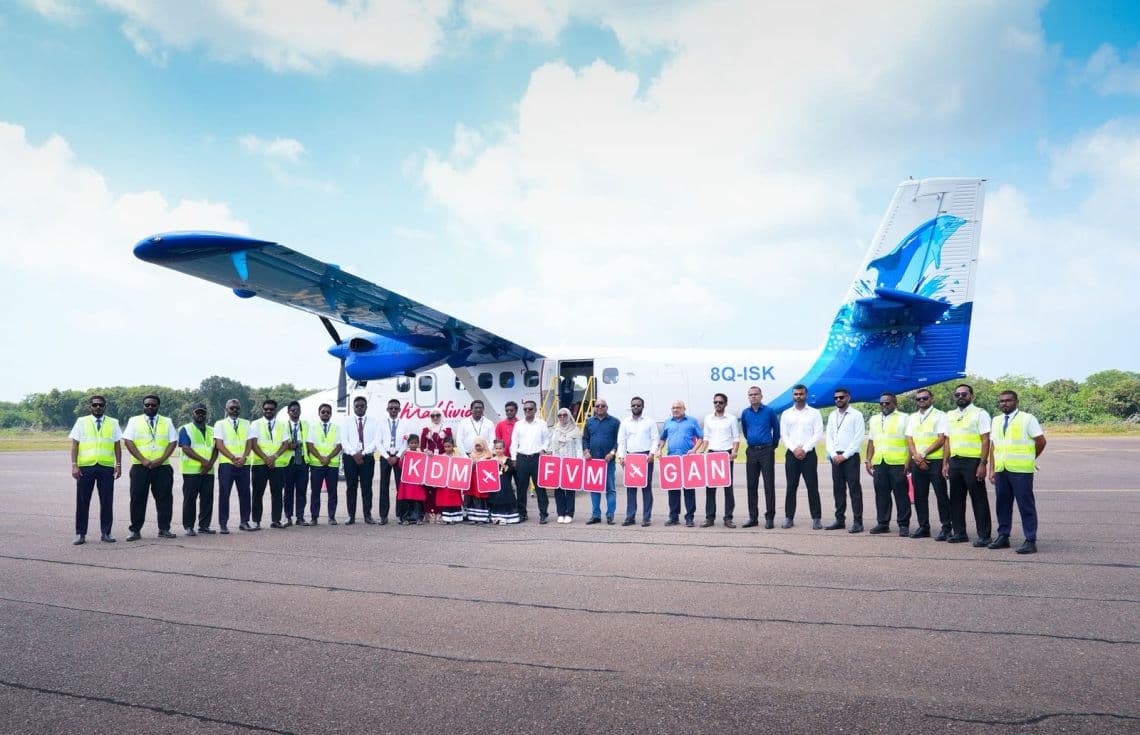 ކާޑެއްދުއާއި ކޫއްޑުއާ ދެމެދު ވައިގެ ދަތުރުތައް ފަށައި މިއަދު ބޭއްވި ފުރަތަމަ ފްލައިޓް---މޯލްޑިވިއަން