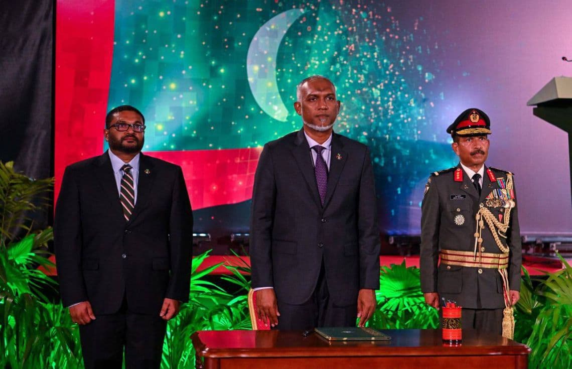 އެމްއެންޑީއެފް އެއާ ކޯ އިފްތިތާހުކުރުމުގެ ރަސްމިއްޔާތު---ފޮޓޯ: ރައީސް އޮފީސް