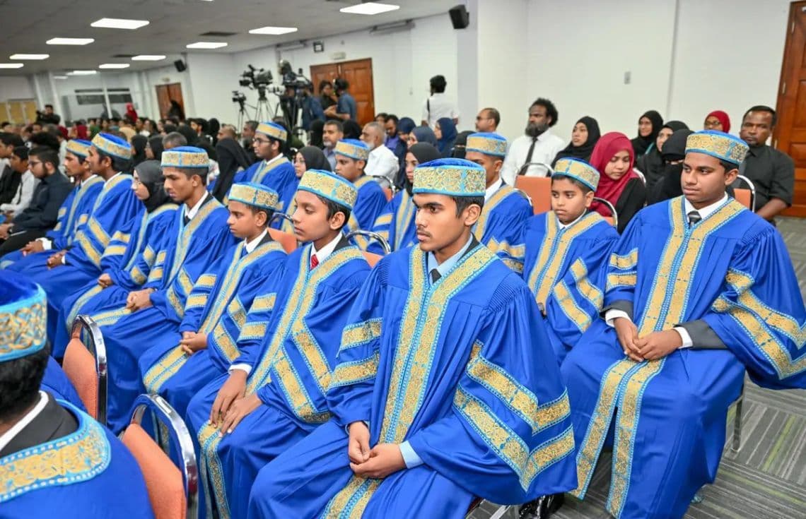 2025ވަނަ އަހަރު ހާފިޒުން ދަސްވެނިވުމުގެ ޖަލްސާގެ ތެރެއިން--- ފޮޓޯ: ރައީސް އޮފީސް