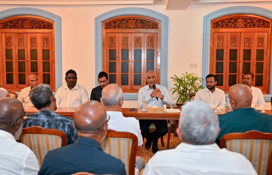މުލިއާގޭގައި އިއްޔެ ހަވީރު ބޭއްވި ބައްދަލުވުން---ފޮޓޯ: ރައީސް އޮފީސް