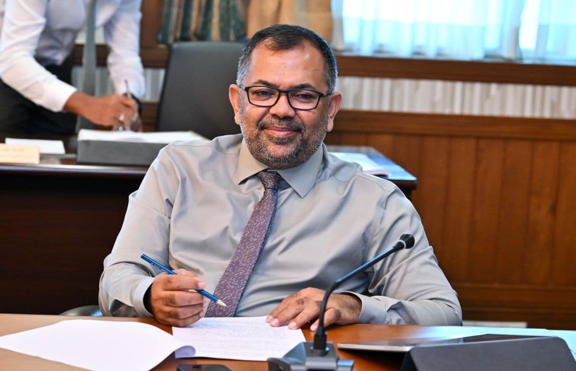 ފިނޭންސް މިނިސްޓަރު މޫސާ ޒަމީރު--- ފޮޓޯ: ޚުލާސާ