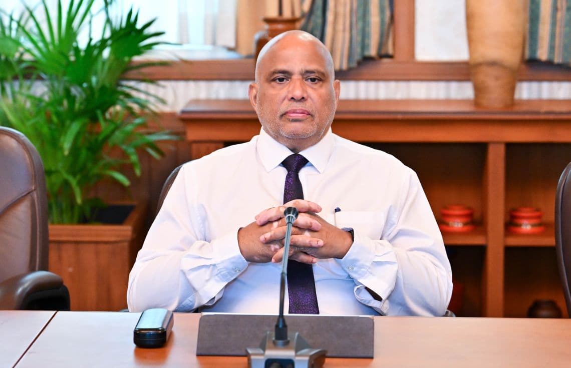 ހަޔާ އެޑިއުކޭޝަން މިނިސްޓާ ޑރ އަލީ ހައިދަރު އަހްމަދު--- ފޮޓޯ: ހުލާސާ
