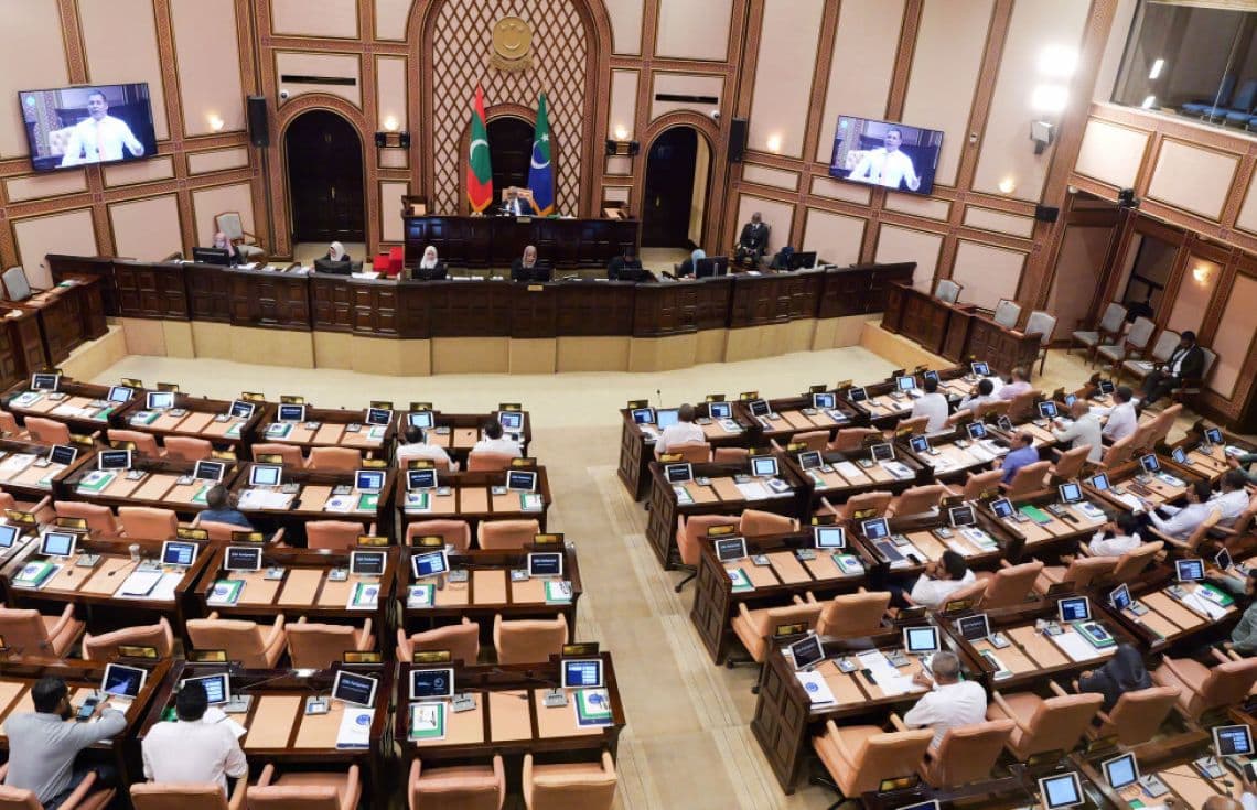ރައްޔިތުންގެ މަޖިލީހުގެ ޖަލްސާއެއްްގެ ތެރެއިން---ފޮޓޯ:މަޖިލިސް