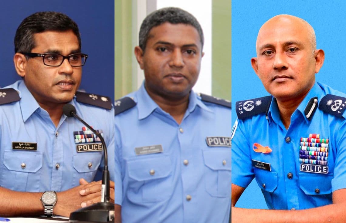 ކޮމިޝަނާ އޮފް ޕޮލިސްގެ މަގާމަށް ކުރިމަތިލެއްވި ތިން ބޭފުޅުން---