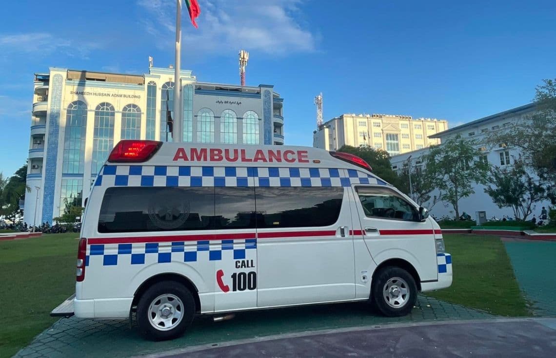 އެމްބިއުލާންސްއެއް----ފޮޓޯ:ހެލްތު މިނިސްޓްރީ