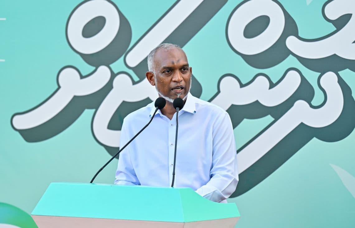 ރައީސުލްޖުމްހޫރިއްޔާ ޑރ. މުހައްމަދު މުއިއްޒު ޕީއެންސީ ކެމްޕެއިން ހަރަކާތެއްގައި--- ފޮޓޯ: ޕީއެންސީ