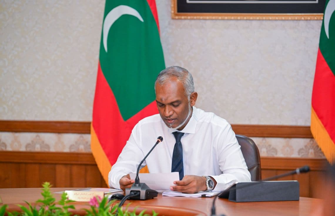 ރައީސުލްޖުމްހޫރިއްޔާ ޑރ. މުހައްމަދު މުއިއްޒު---ފޮޓޯ: ރައީސް އޮފީސް