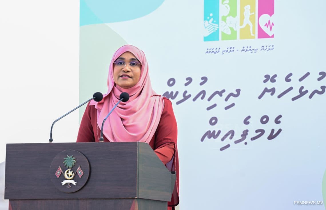 ރައީސުލްޖުމްހޫރިއްޔާގެ އަނބިކަނބަލުން ސާޖިދާ މުހައްމަދު---ފޮޓޯ: ރައީސް އޮފީސް