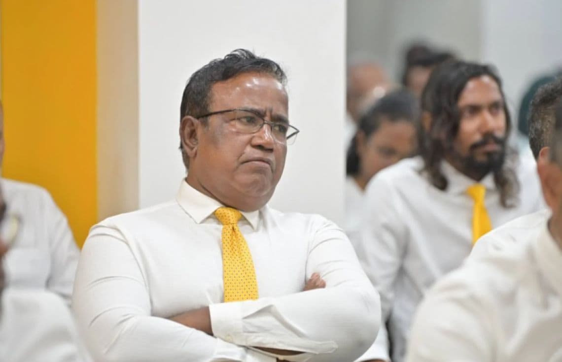 އެމްޑީޕީގެ ވަގުތީ ޗެއާޕާސަން އަދި އްޔިތުންގެ މަޖިލީހުގެ ހަނިމާދޫ ދާއިރާގެ މެންބަރު އަބްދުލްގަފޫރު މޫސާ (ގަޕޯ)--- ފޮޓޯ: އެމްޑީޕީ