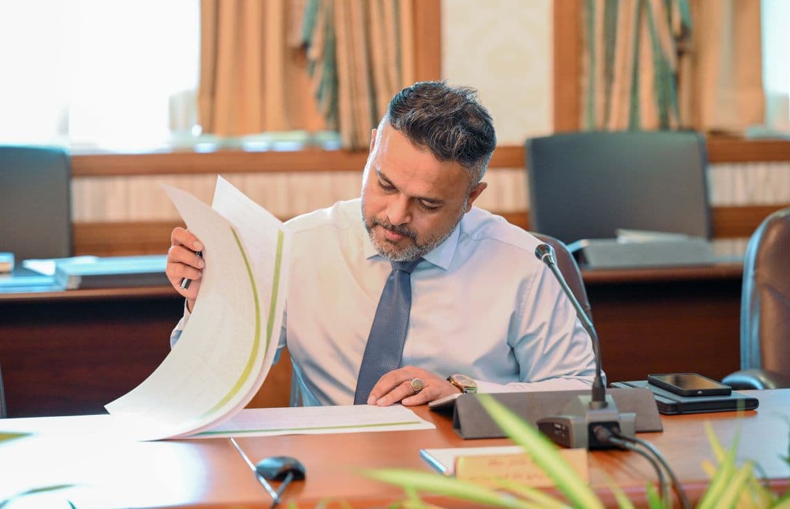 މިނިސްޓާ އޮފް ފިޝަރީޒް، އެގްރިކަލްޗަރ އެންޑް އޯޝަން ރިސޯސަސްގެ އަހްމަދު ޝިޔާމް/ ފޮޓޯ؛ ރައީސް އޮފީސް