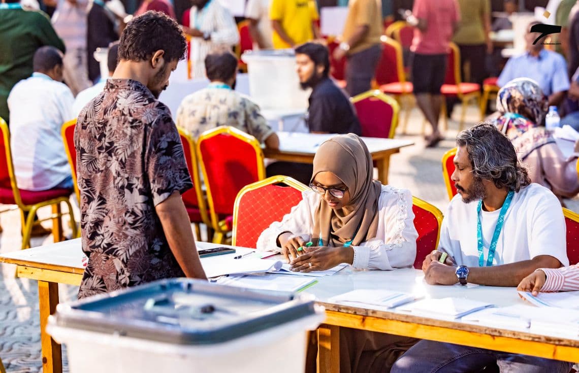 ކޮންގްރެސް ޕާޓީ އެތެރޭގެ އިންތިހާބެއްގެ ތެރެއިން. / ފޮޓޯ: ޚުލާސާ
