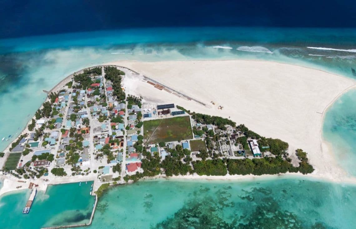 ތ. ގާދިއްފުށި ބިން ހިއްކާ ނިންމާލާފައި---ފޮޓޯ: އެމްއޭސީއެލް