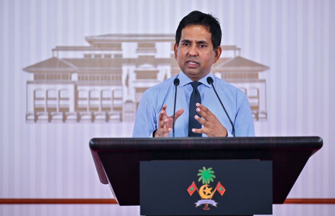 އިކޮނޮމިކް މިނިސްޓަރު މުހައްމަދު ސައީދު / ފޮޓީ: ރައީސް އޮފީސް