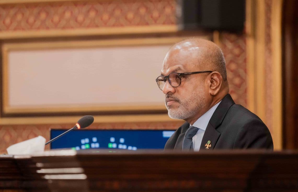 މަޖިލިސް ނައިބު ރައީސް އަހްމަދު ނާޒިމް. / ފޮޓޯ: ރައްޔިތުންގެ މަޖިލިސް