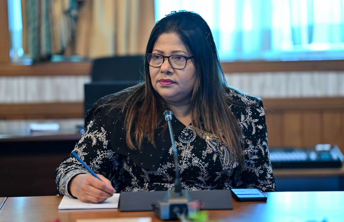 ހެލްތު މިނިސްޓަރު ގީލާ. / ފޮޓޯ: ރައީސް އޮފީސް