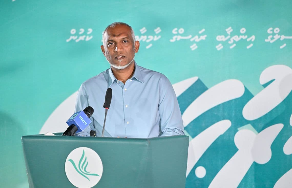 މީދޫގައި ބޭއްވި ޕީއެންސީ ޖަލްސާގައި ރައީސް ވާހަކަފުޅުދައްކަވަނީ---