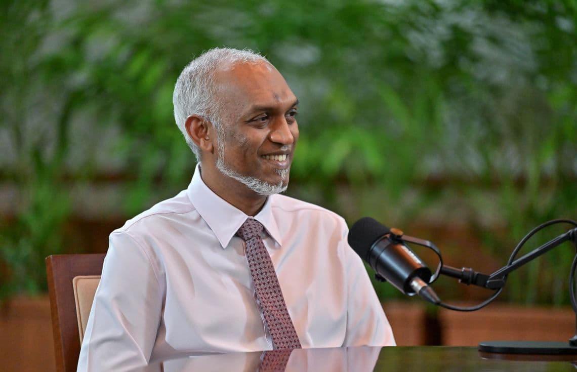 ނެޝަނަލް ޗެޓް ޕްރޮގްރާމްގައި ރައީސް ވާހަކަފުޅުދައްކަވަނީ. / ފޮޓޯ: ރައީސް އޮފީސް