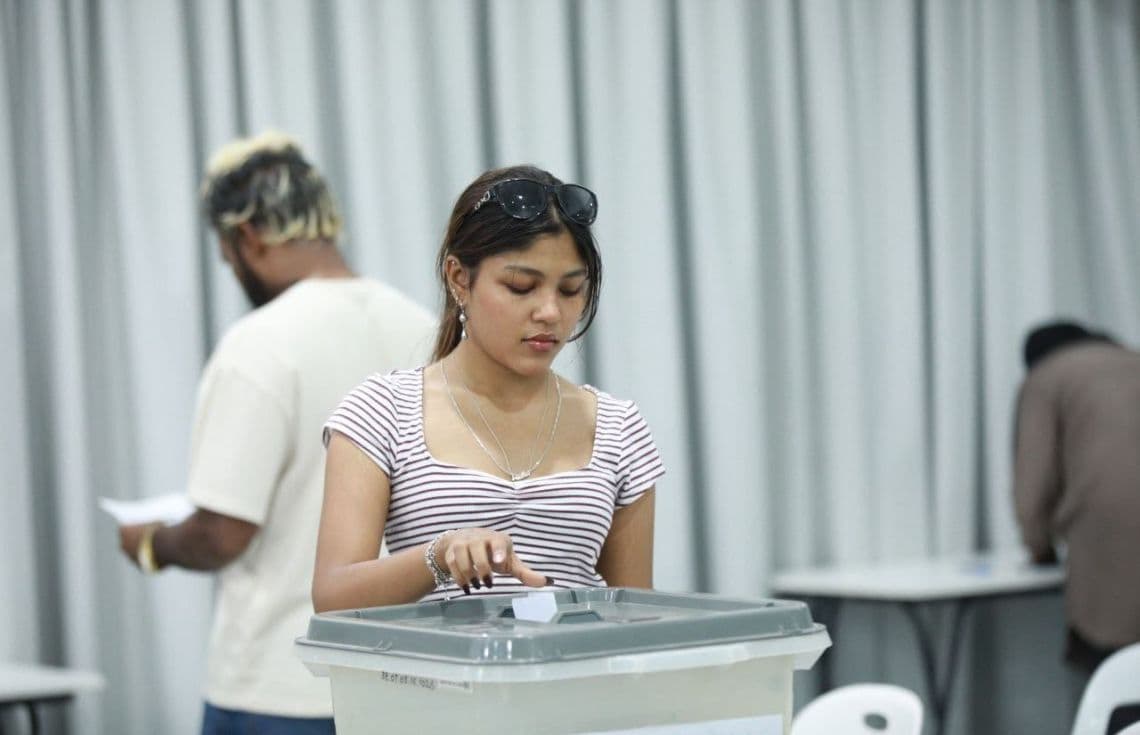 ޕީއެންސީގެ އެތެރޭގެ އިންތިހާބުގައި ވޯޓުލަނީ. / ފޮޓޯ: ޕީއެންސީ