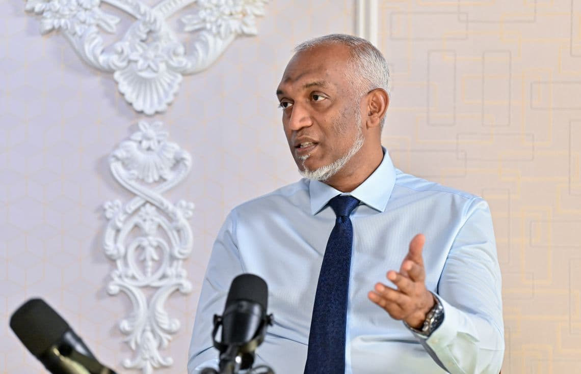 "ދަ ޕްލަސް"ގެ 4 ވަނަ އެޕިސޯޑުގައި ރައީސް ވާހަކަފުޅު ދައްކަވަނީ. / ފޮޓޯ: ރައީސް އޮފީސް